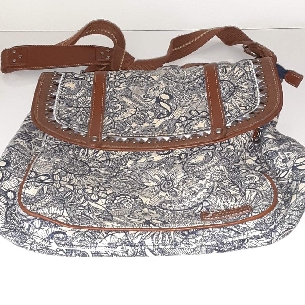 Sakroots womens canvas and denim purse